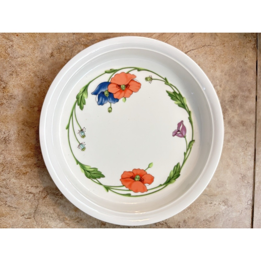 Villeroy & Boch Vintage "Amapola" Porcelain Round 10" Quiche Serving Dish
